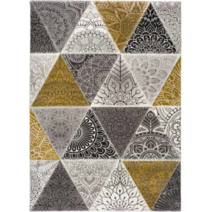 Alfombra geométrica Amy Gris, varias medidas disponibles