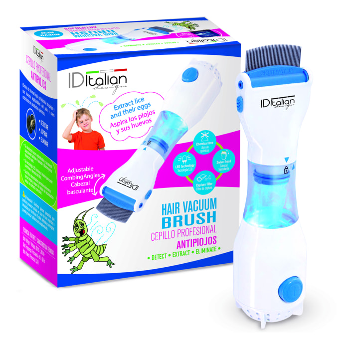 Brosse professionnelle électrique anti-poux - 5,3 w