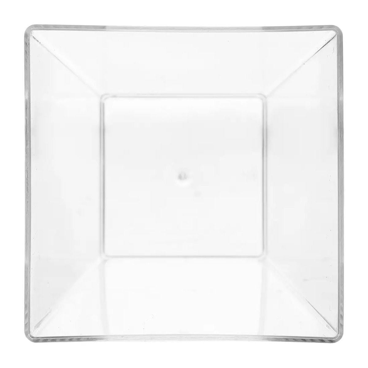 12 verrines carrées plastique