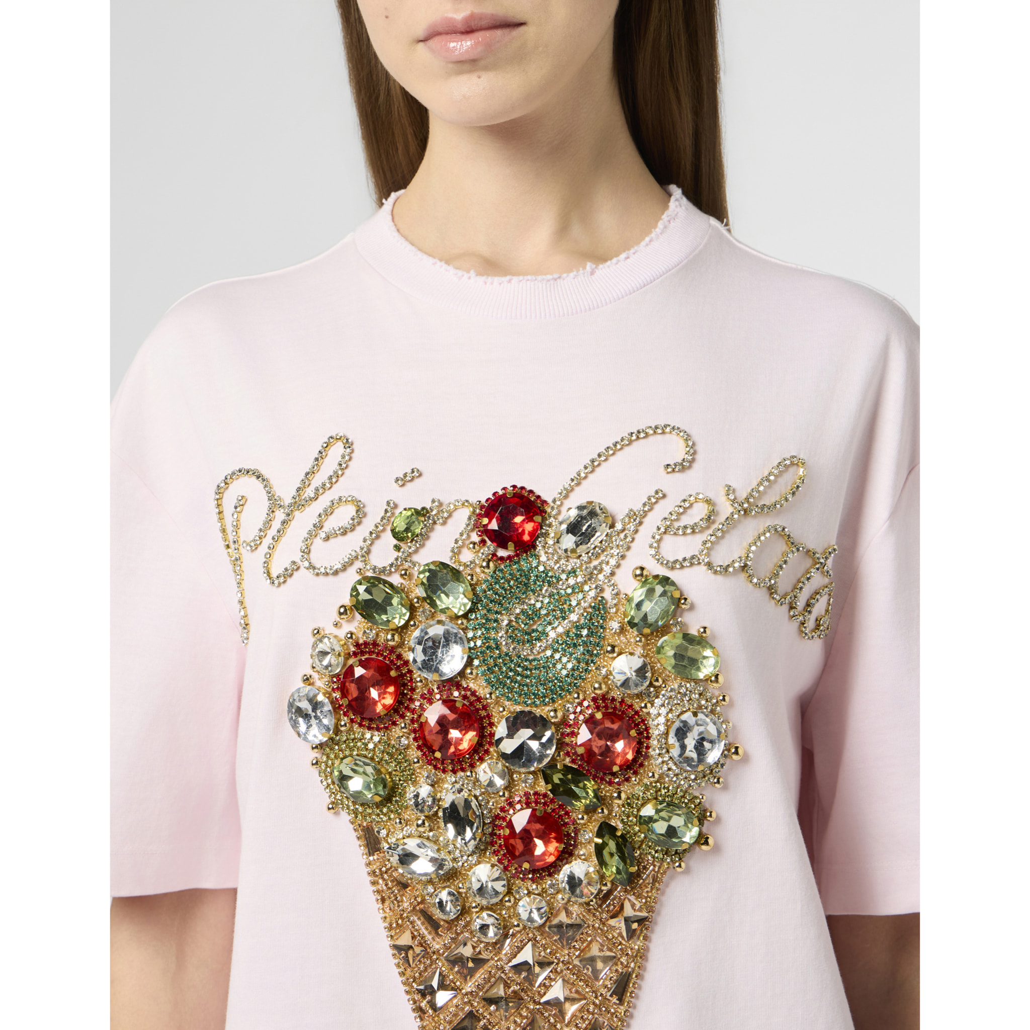 PHILIPP PLEIN Washed Man Fit T-Shirt Gelato