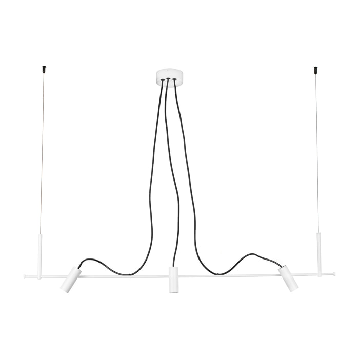 CLAP Colgante lineal blanco 3x6W 3000K 38º