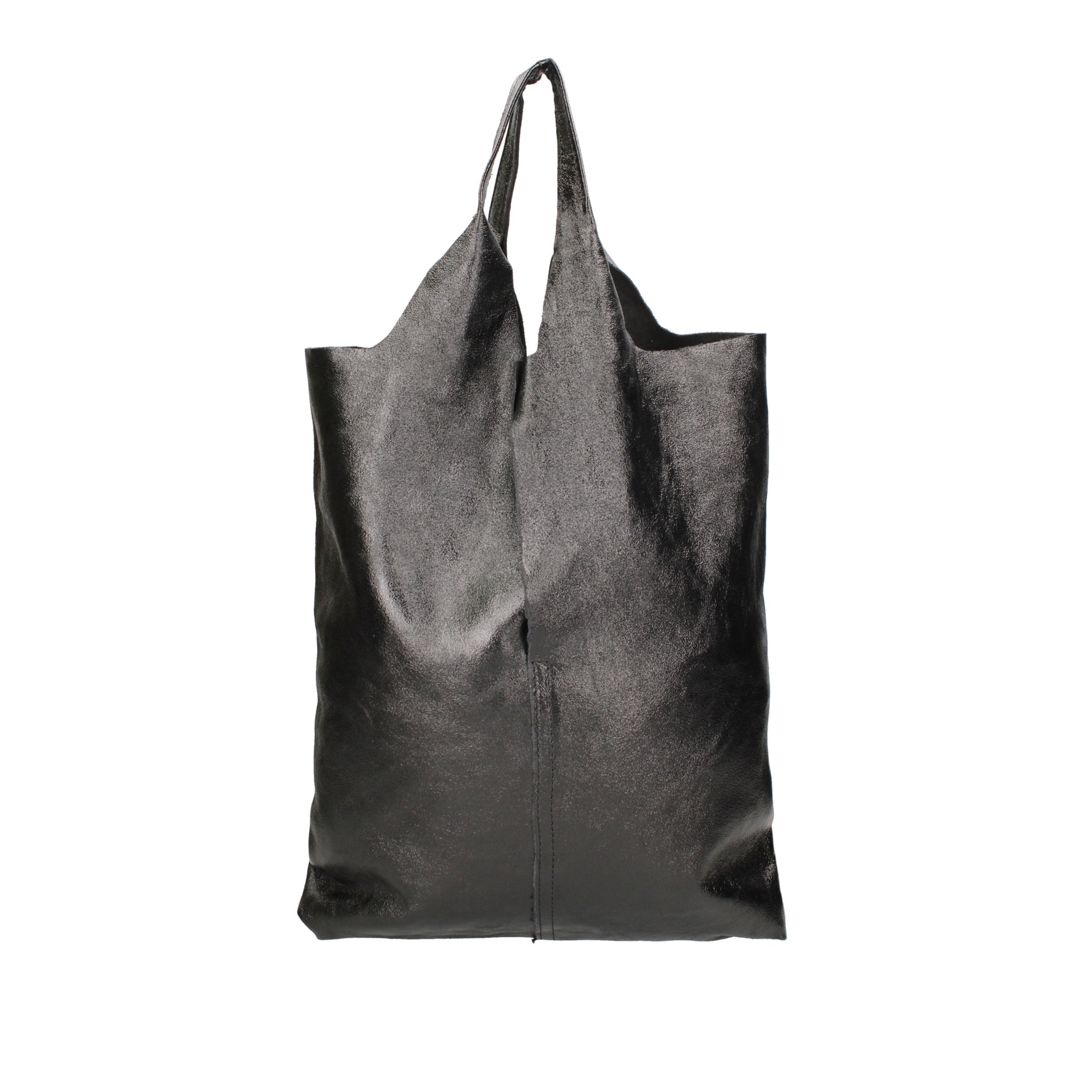 Borsa a spalla da donna - Modello Argenta - Pelle laminata - 44.0 x 38.0 x 3.0 cm