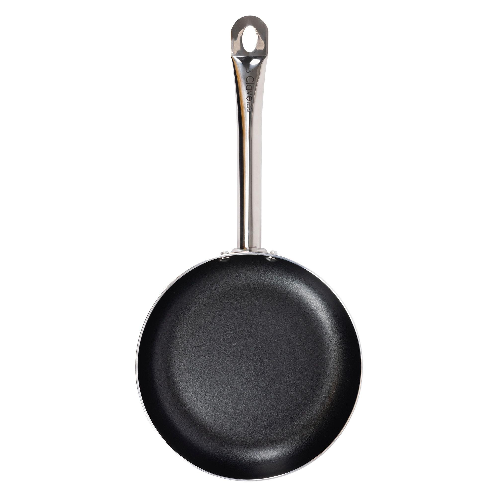 Set de 4 sartenes ø20ø24ø28ø30cm en aluminio prensado aptas para inducción 3 claveles