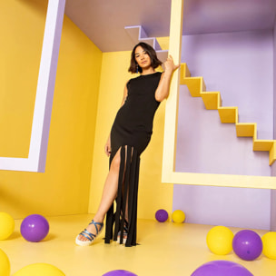 Sandalia de cuña 1576F METALIZADO SILVER/BRIGHTON color Silver