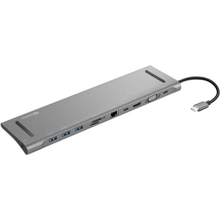 Hub SANDBERG USB-C / Multiport 10 en 1