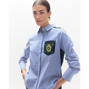 camicia a righe scozzesi