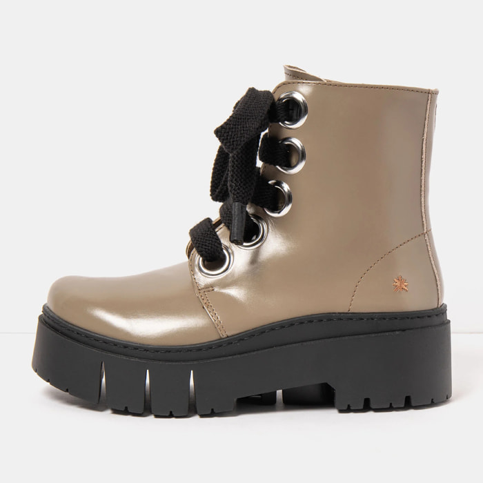 Botines 1799 NAPPA SHINNY TAUPE/ LEEDS color Taupe