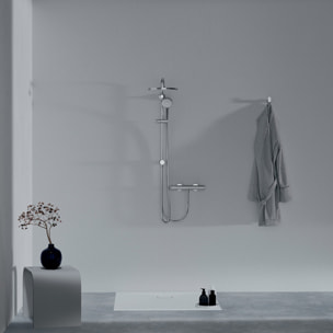 Receveur de douche antidérapant Ultra Flat Evo recoupable avec bonde largeur 120 x 80