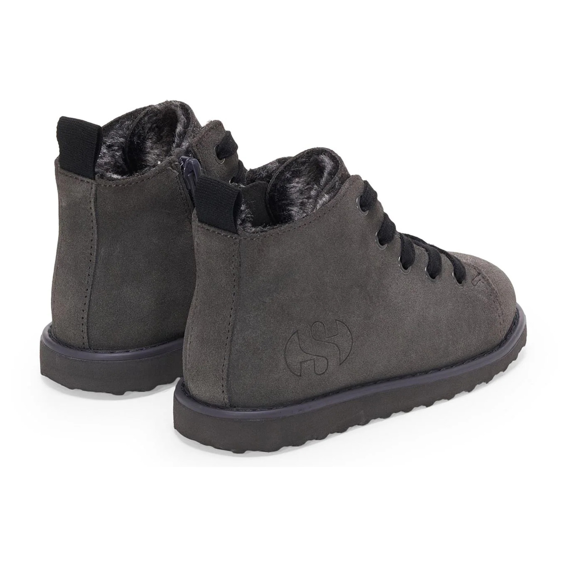 Superga - Stivaletti Bambino/a Grigio - 3008 KIDS LACE-UP BOOT SUEDE