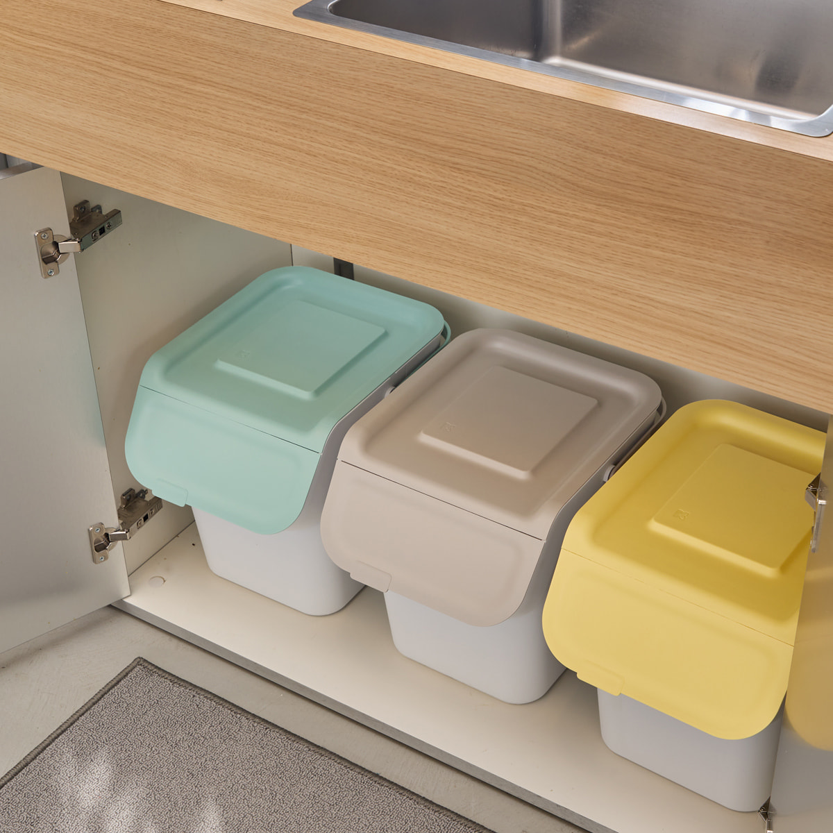 Poubelle de tri en plastique 20L