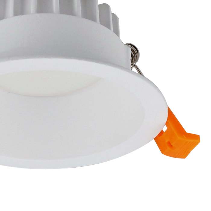 Forlight Jet Ø85mm  downlight con luz led en blanco cálido 3000 k en color blanco