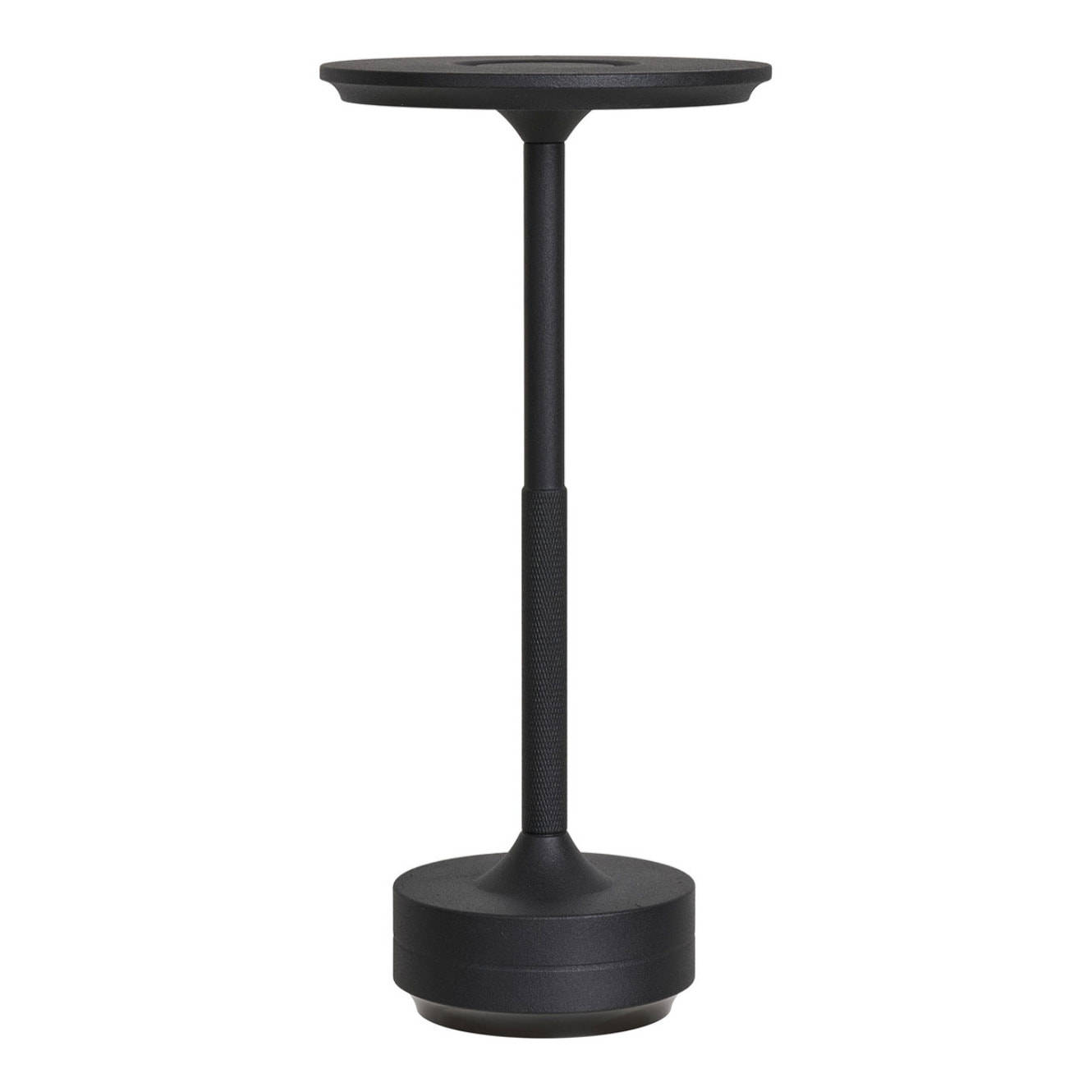 Lampada da tavolo Lyneham ricaricabile in alluminio nero