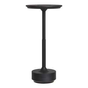 Lampada da tavolo Lyneham ricaricabile in alluminio nero