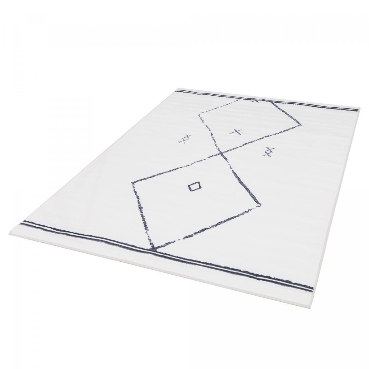 Tapis salon et chambre tissé motif berbère LOKA