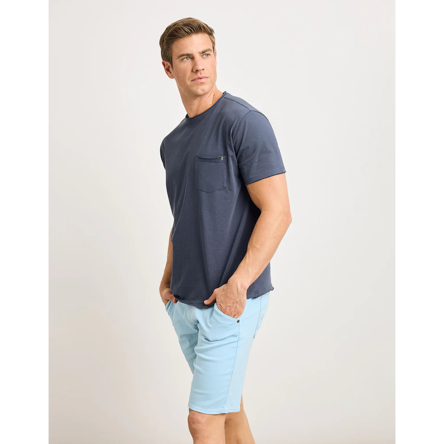 Camiseta Manga Corta Azul Marino - Astre