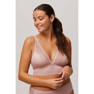 Reggiseno bralette rosa senza ferretto e non imbottito