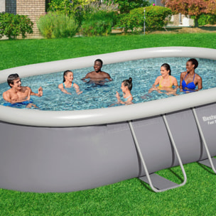 Bestway Piscine gonflable ovale Bestway Fast Set 488 x 305 x 107 cm grise