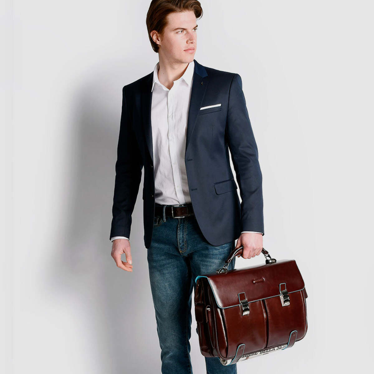 Piquadro Cartella da lavoro porta pc 15,6" personalizzabile