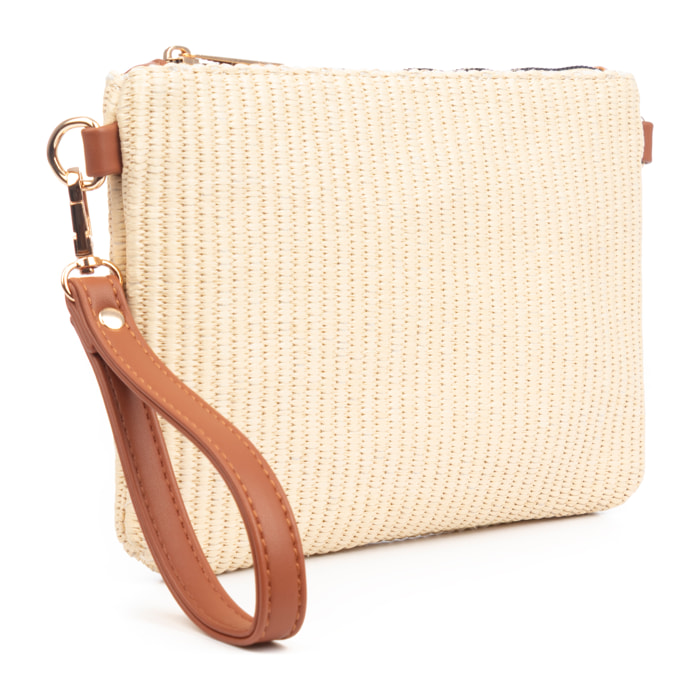 Bellano Bolso bandolera Mujer. Tejido algodón piel sintética PU.
