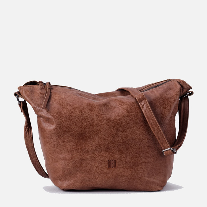 Bandolera BIBA Utah Cream Out de piel