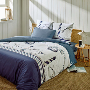 Parure housse de couette coton multicolore