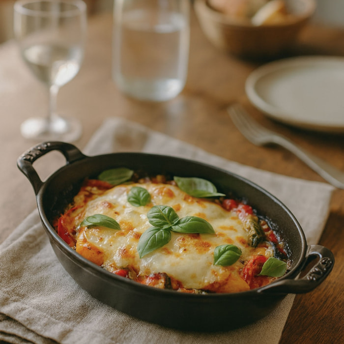 Plat à gratin, Assiette chaude, 28 cm, Noir mat
