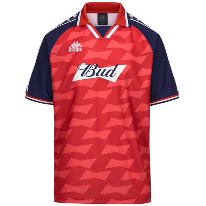 Kappa - Maglie gioco Uomo Rosso - Authentic Mikail Budweiser