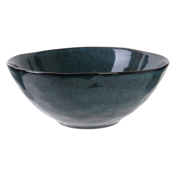 Saladier 3l D28cm H11cm Au Gres Du Temps Bleu M4