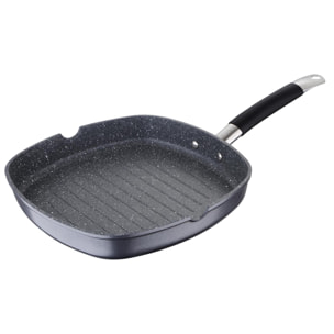 Sartén Grill de 28x28x4,5cm en Aluminio forjado color Gris MasterPRO