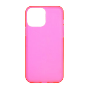 Custodia in silicone per iPhone 13 Pro Max. Finitura opaca semi trasparente con bordi lucidi.