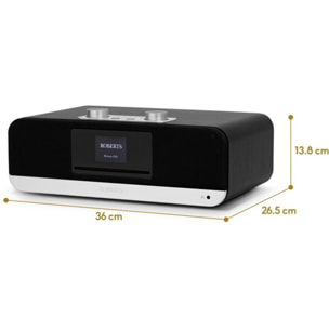 Radio DAB ROBERTS BLUTUNE 300LE BOIS NOIR
