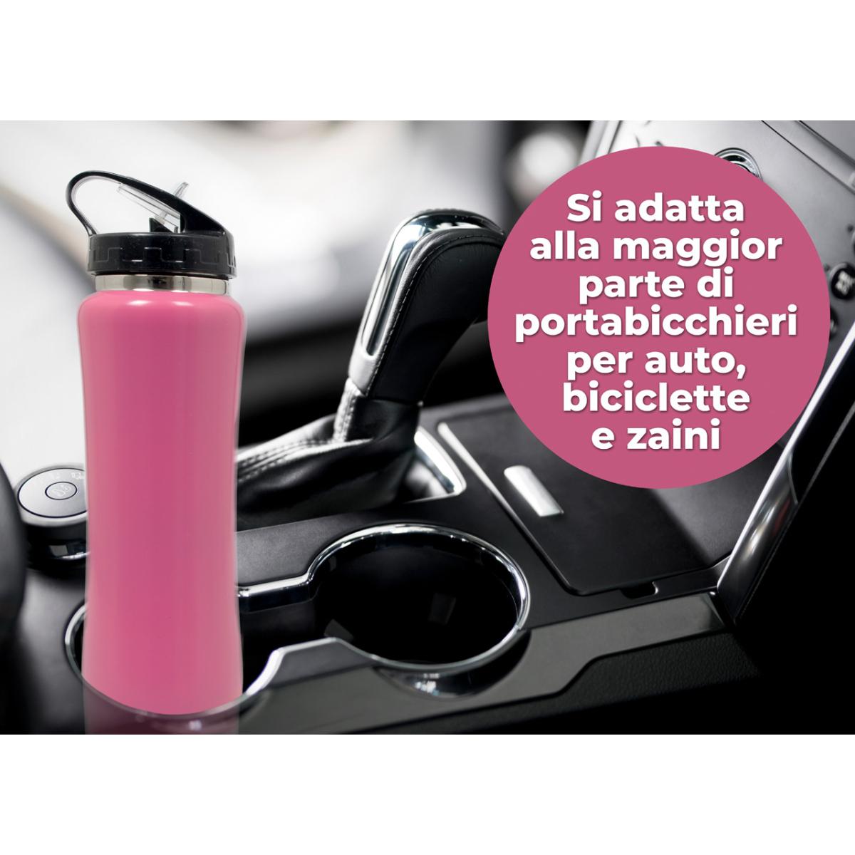 Borraccia Termica Thermos Caldo-Freddo Modello Sport Rosa