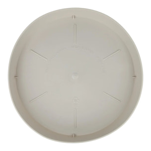 Plato maceta Tes color crudo D 20 x 3