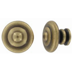 Bouton rustique N270 acier vieux bronze BROS - Ø30 - 270-A-30-4