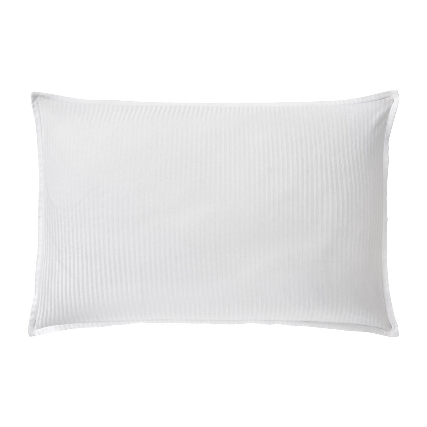 Taie d'oreiller unie en satin de coton, GRAND HOTEL, blanc