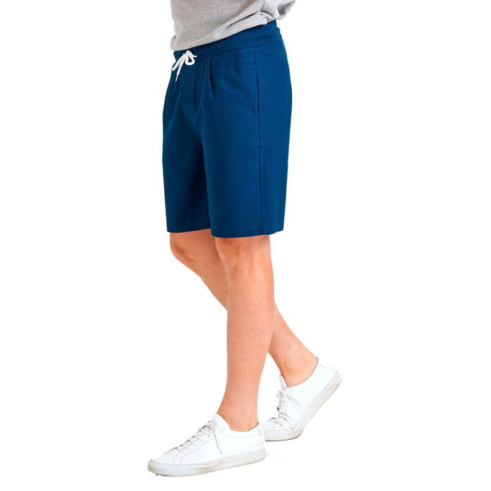 Bermudas de lino Real Boxing para hombre