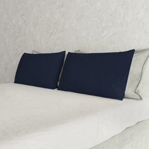 COPPIA FEDERE ELEGANT, 100% Microfibra - BLU SCURO