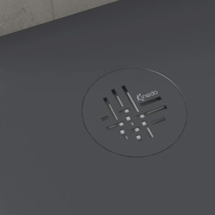 Receveur de douche KINEDO Kinesurf Nova Gris anthracite