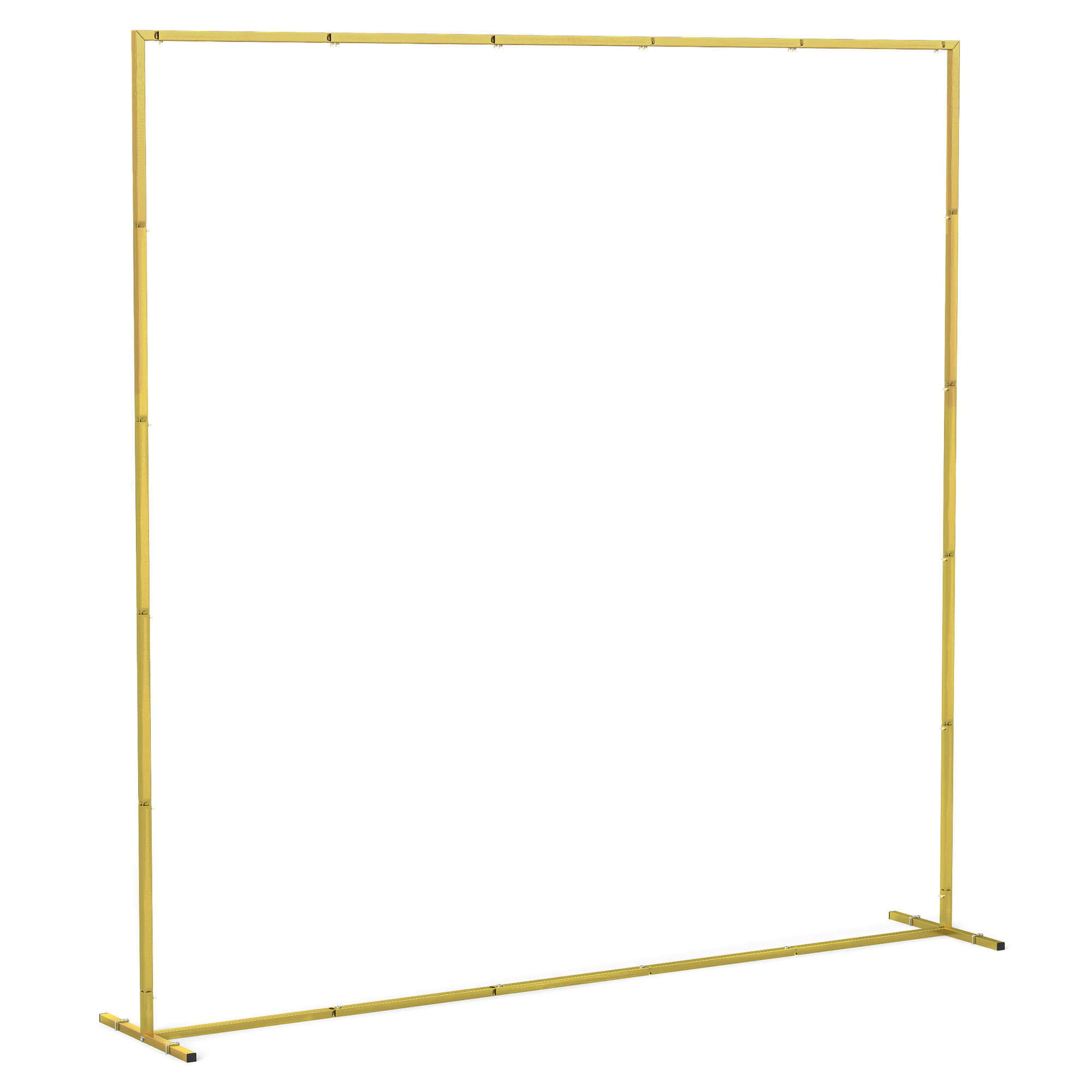 Arche décorative autoportante - arche de mariage - 200 x 40 x 200 cm - métal doré