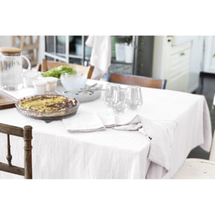 Lot de 3 serviettes 40x40 cm en gaze de coton - 10 coloris - GAIA