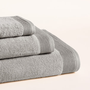 Lot de 3 serviettes Harmony Titanium - Zero Twist - 600 grammes