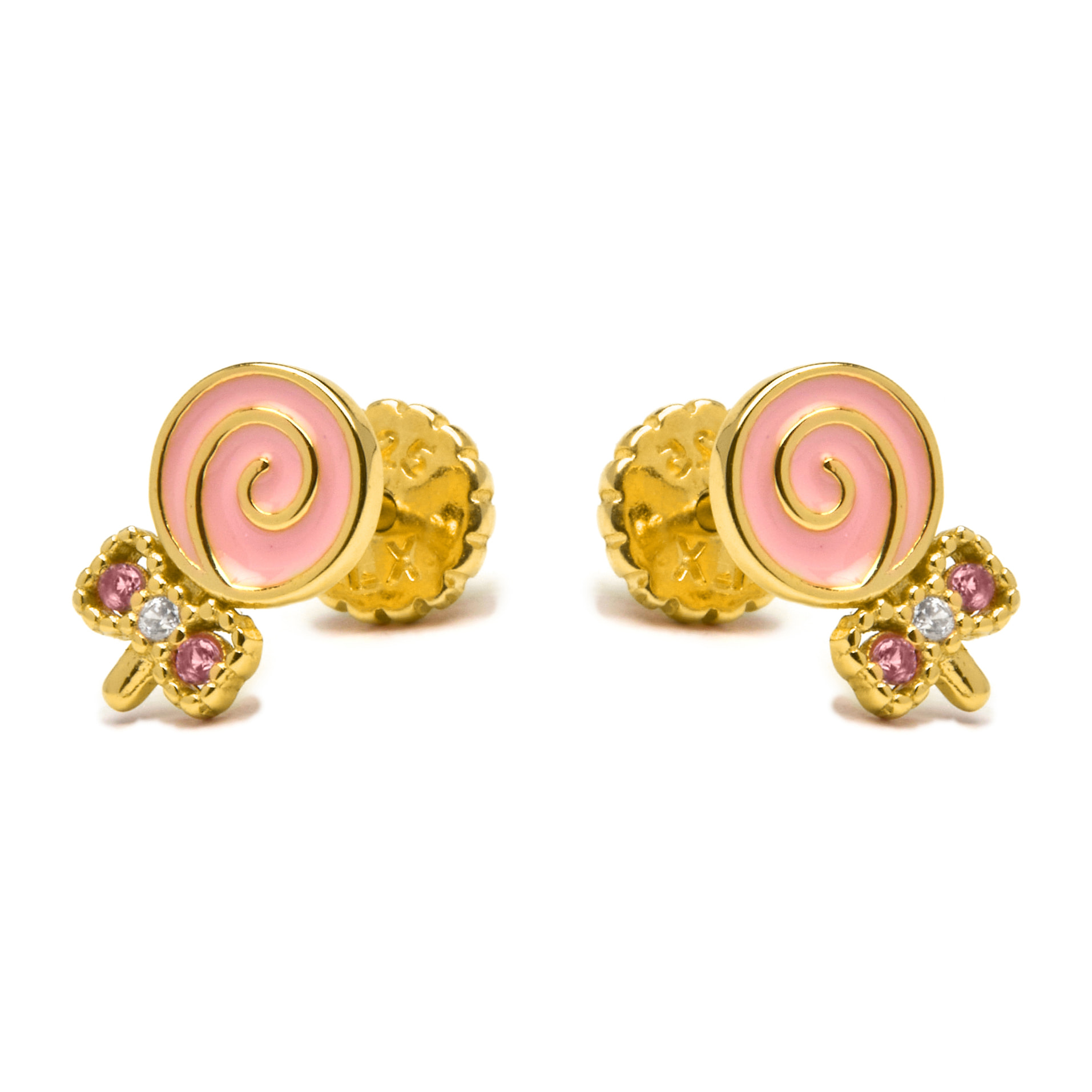 Pendientes Aku acabado oro amarillo 18k