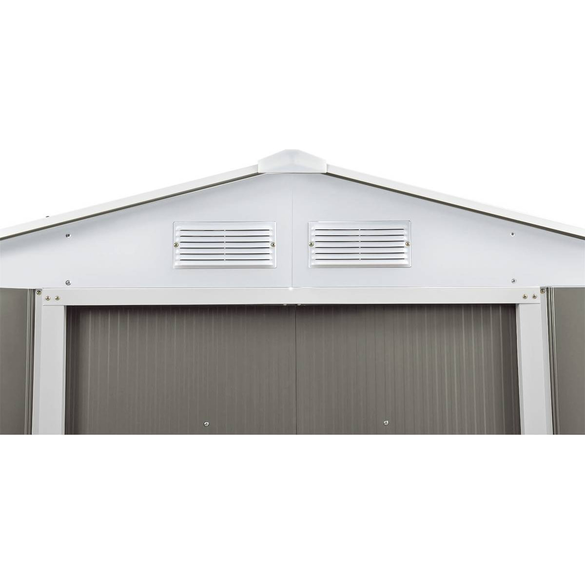 Abri de jardin métal "Dallas" - 2.71 m² - Taupe