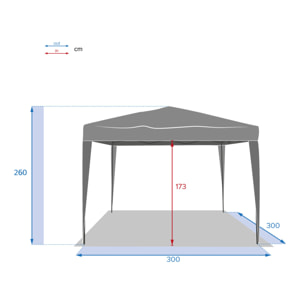 Tonnelle pliante Easy Up Ardoise