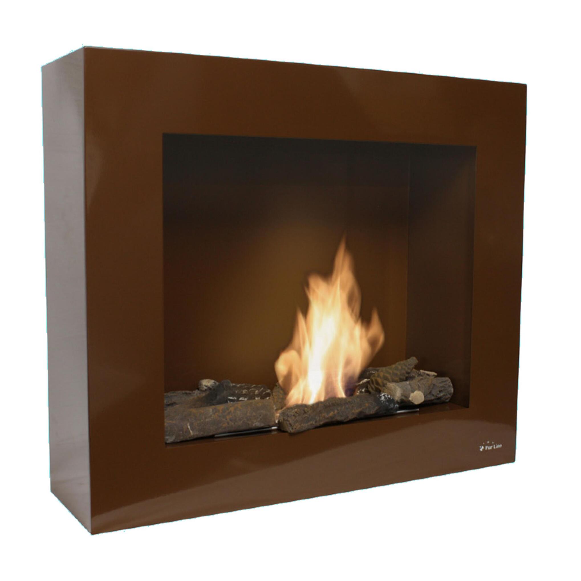 Biochimenea de suelo o pared con leños decorativos varios colores BESTBIO BESTBIO-M PURLINE 2000 W