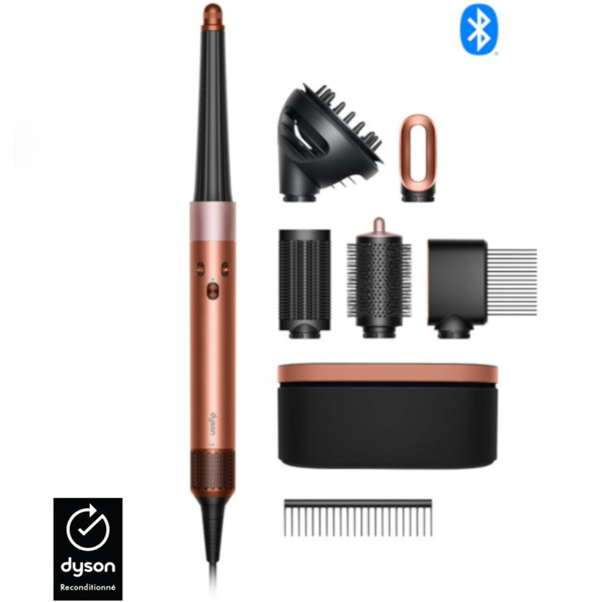 Multi-styler Dyson Airwrap i.d™ - cheveux bouclés à frisés (Soie Ambrée) - Reconditionné
