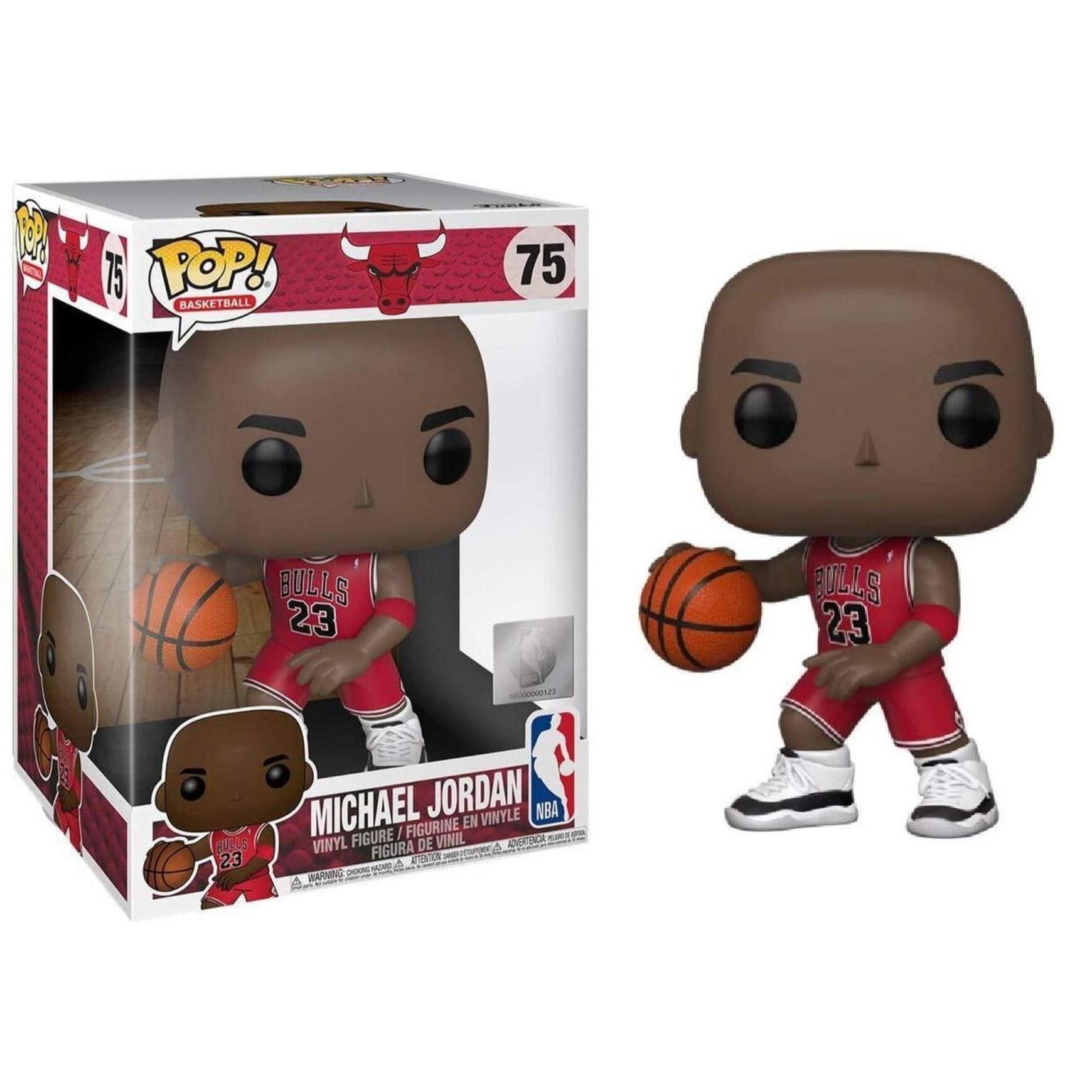 NBA Chicago Bulls Funko POP Sport Vinile Figura Michael Jordan con Divisa Rossa 25cm