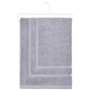Tapis de bain coton gris taupe 50x70cm