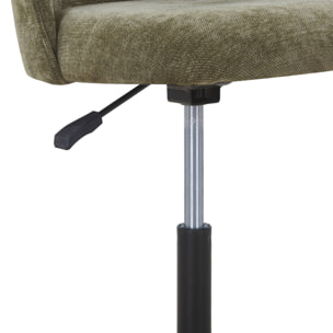 Chaise de bureau à roulettes tissu PHYL