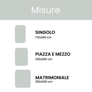 INTRECCI Piumino Singolo, 170 x 260 cm, Piumino Ecologico, Caldo, Invernale, 300 g/m², Anallergico e Antiacaro, Made in Italy, Lavabile in Lavatrice, Soffice, Morbido. Fantasia: Orsetti grigio